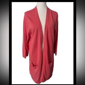 NWT Joan Rivers Crochet Back Cardigan XL